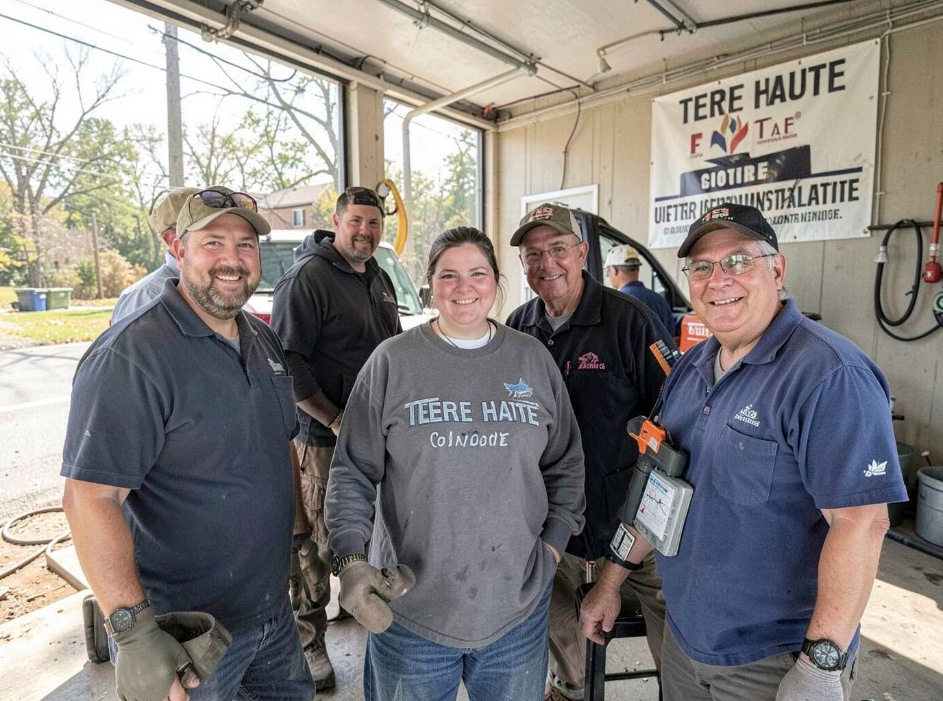 Terre Haute Gutter Works team