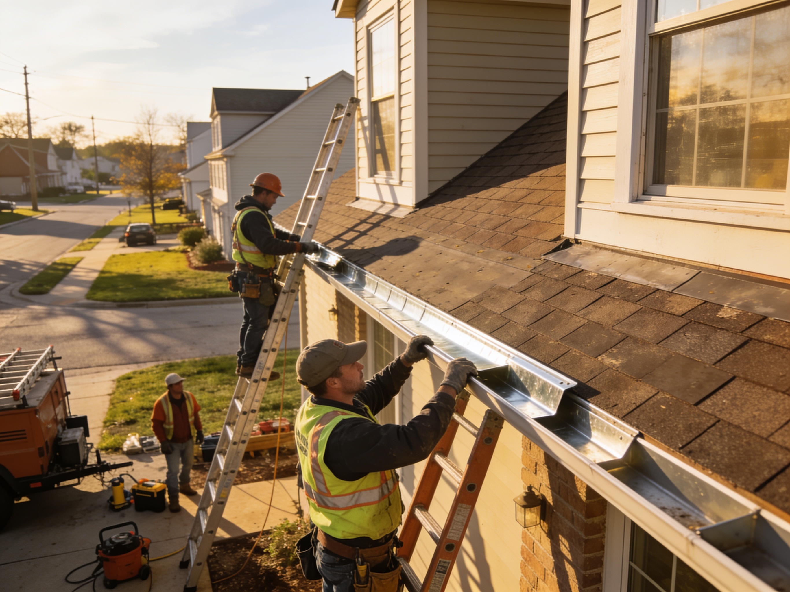 gutter installation  work by Terre Haute Gutter Works in Terre Haute, IN