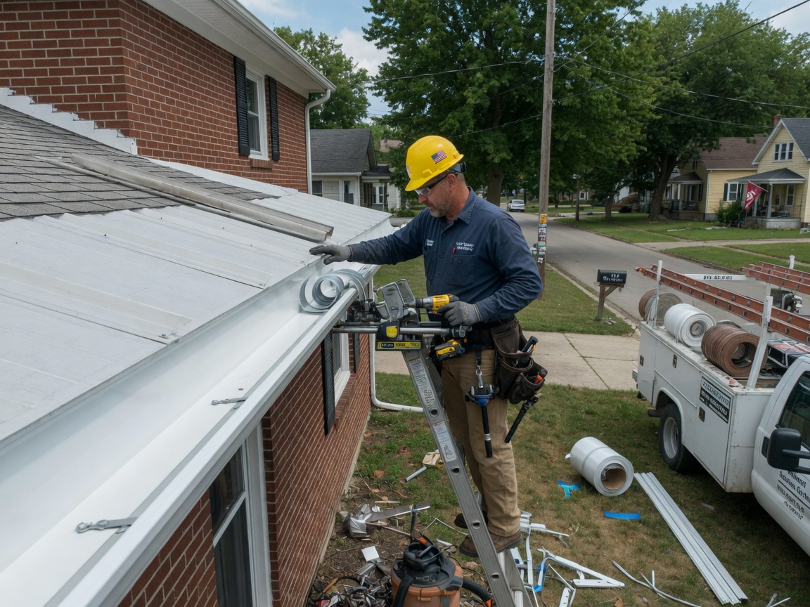 gutter installation  in Seelyville